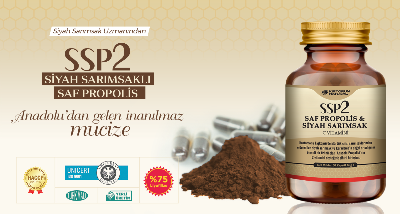 SSP2 Siyah Sarımsaklı Saf Propolis